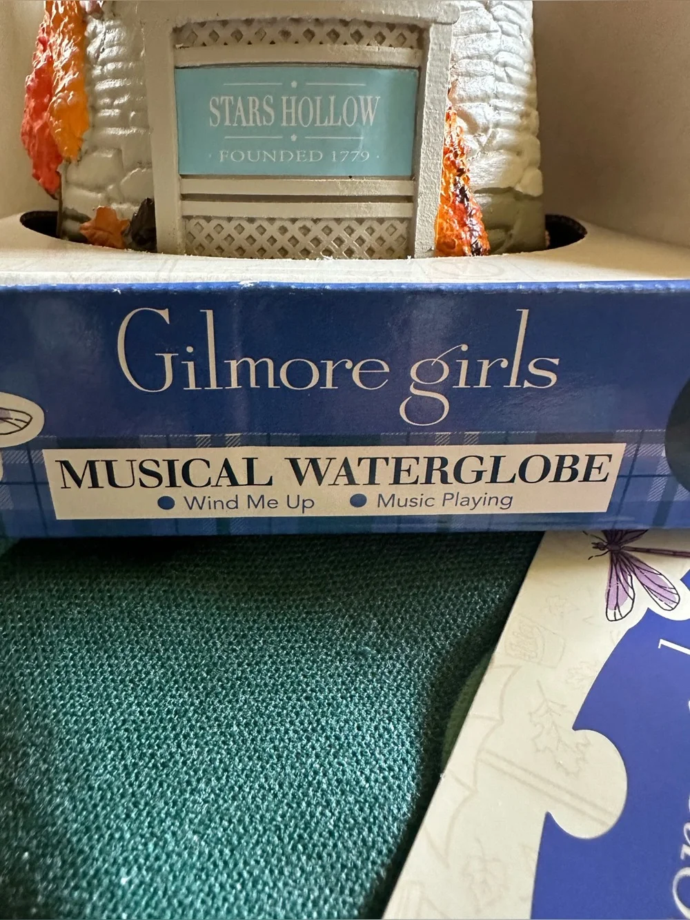 🩶GILMORE GIRLS MUSICAL SNOW WATER GLOBE STARS HALLOW AUTUMN FEST GAZEBO & TOTE🩶
